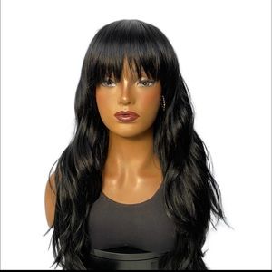 12. SHY| LONG BANG NATURAL WAVE FULL CAP WIG